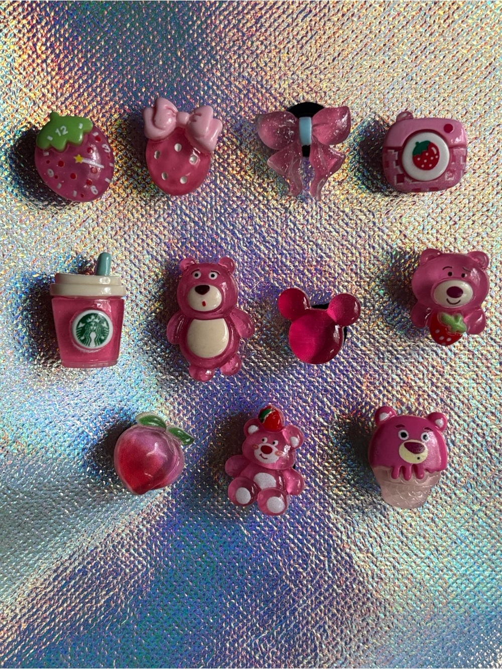 Pink Cute Resin Charms Set 11